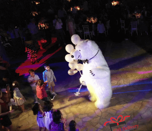 White Polar Bear for Children's Kids Parties in Athens. Order a greeting from a polar bear in Athens. Polar bear for birthday. polar bear in Athens. Order a Polar Bear for children's kids parties. Animator White Polar Bear for a Children's kids Party in Athens. Mascotte White Polar Bear at a kids children's party. Gift Delivery. Polar bear.